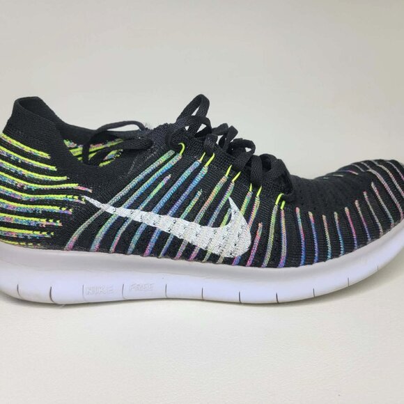 Nike Free Run Flyknit Running Shoe Blue Lagoon Men\'s 12 ~ Model #8310670-003